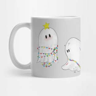 Hector the Spector and Hercule the Ghoul at Christmas Mug